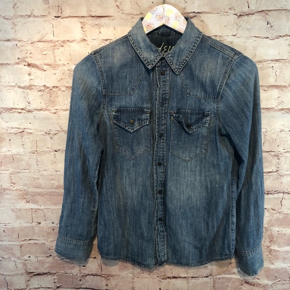 Madewell Button Down Denim Shirt - Picture 5 of 5